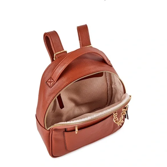 NWT Time And Tru Ruby Backpack Color Cognac With Small Coin Bag - Picture 4 of 10